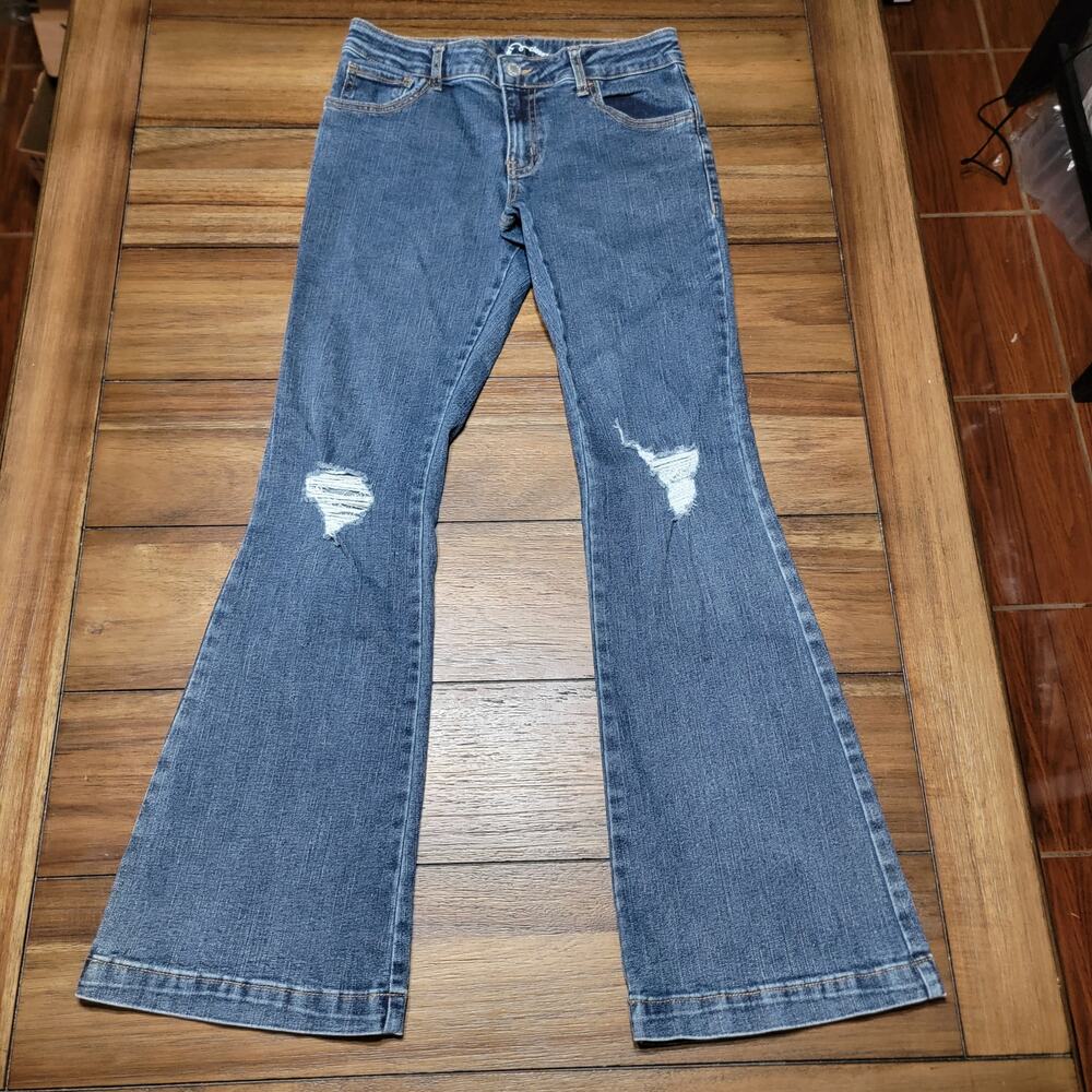 Art Class Girls Flared Denim Jeans - Size 16